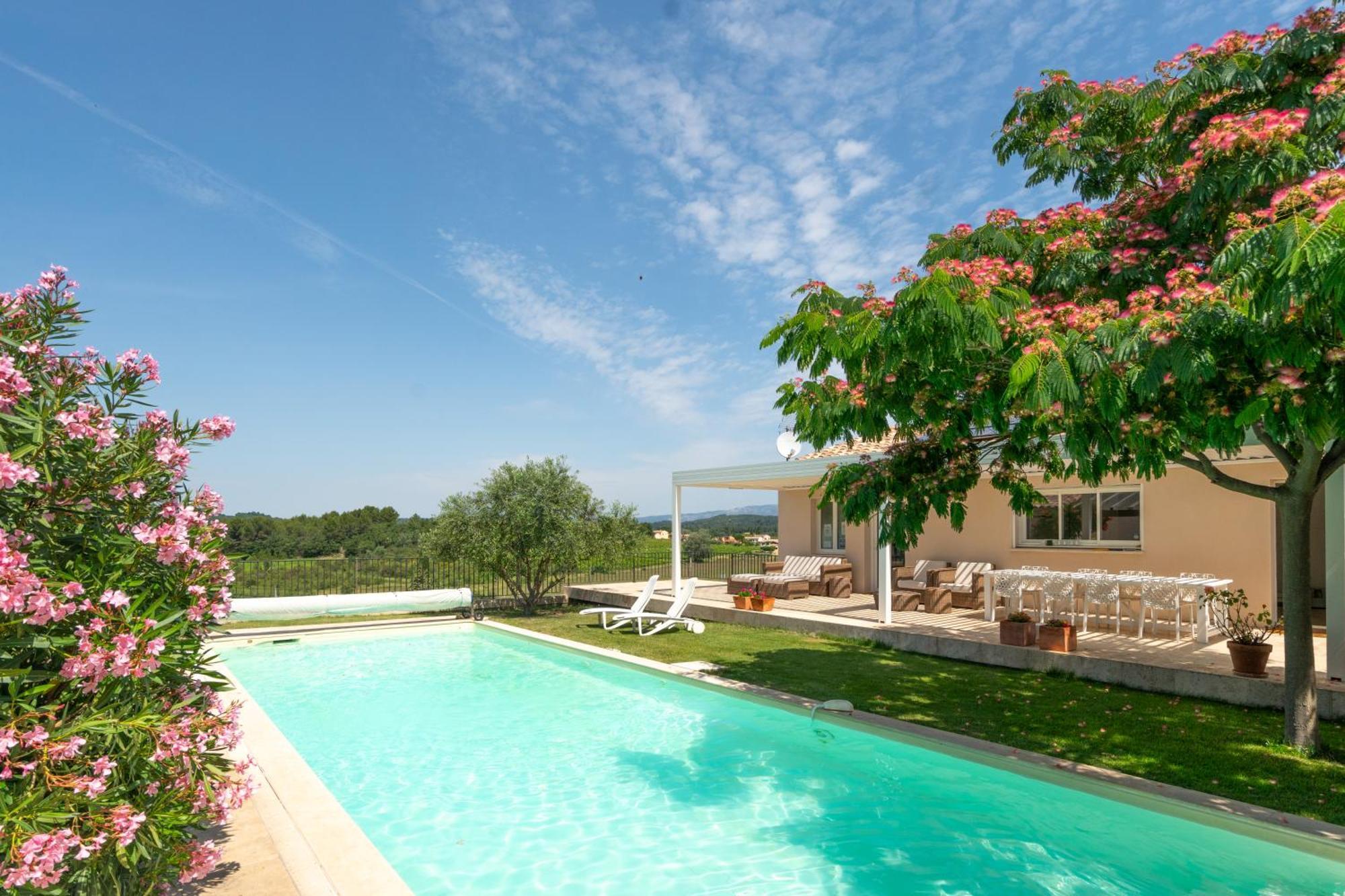 Villa Les Terrasses De Cascavelle Blauvac Exterior foto
